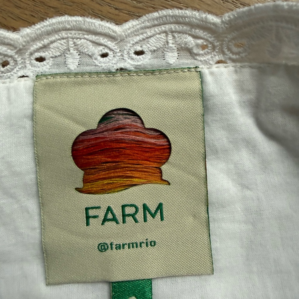 Farm Rio Laces Eyelet Tie-Shoulder Blouse - Picture 5 of 5